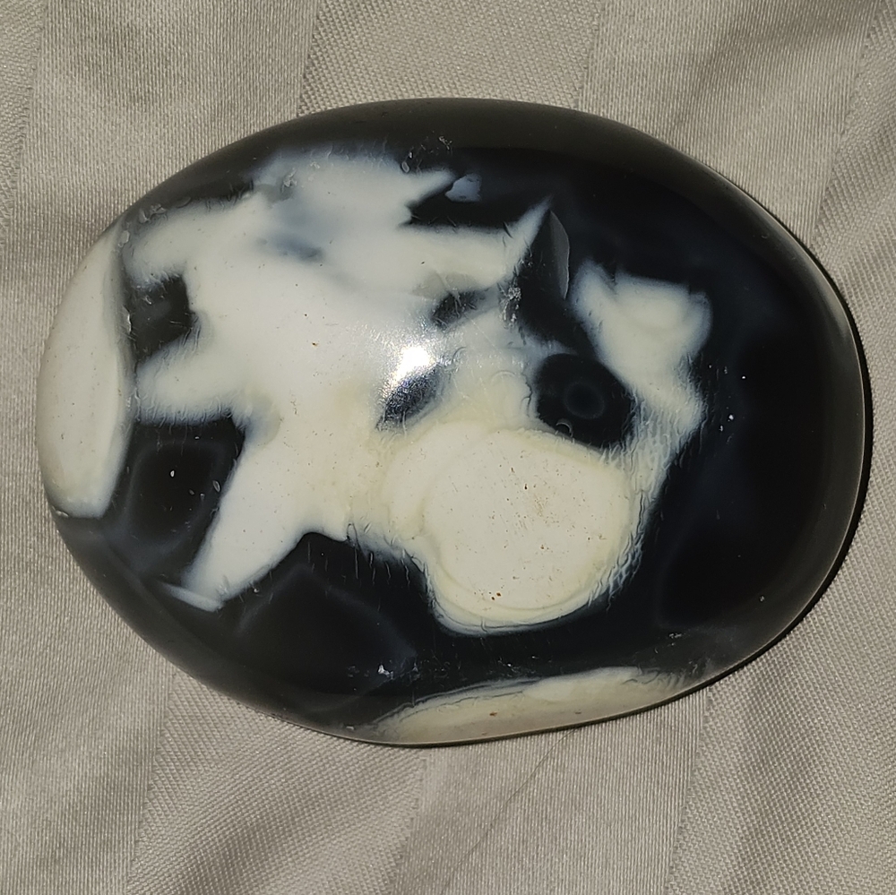 99g, Orca Agate Palmstone, NEW!